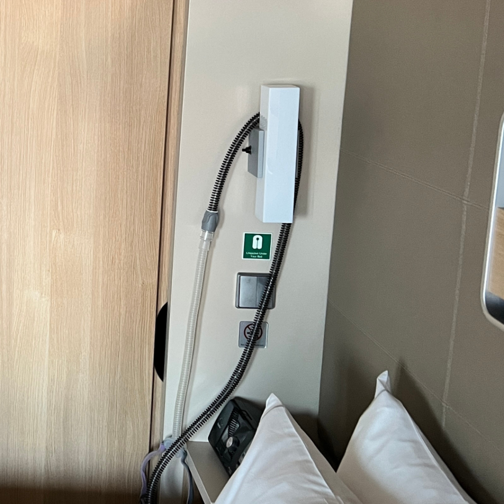 Keeping CPAP hose out of the way