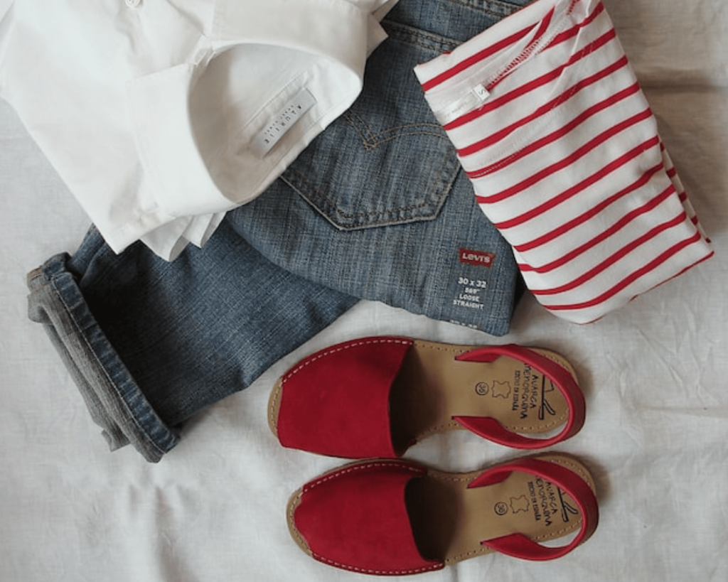 Clothing flat lay