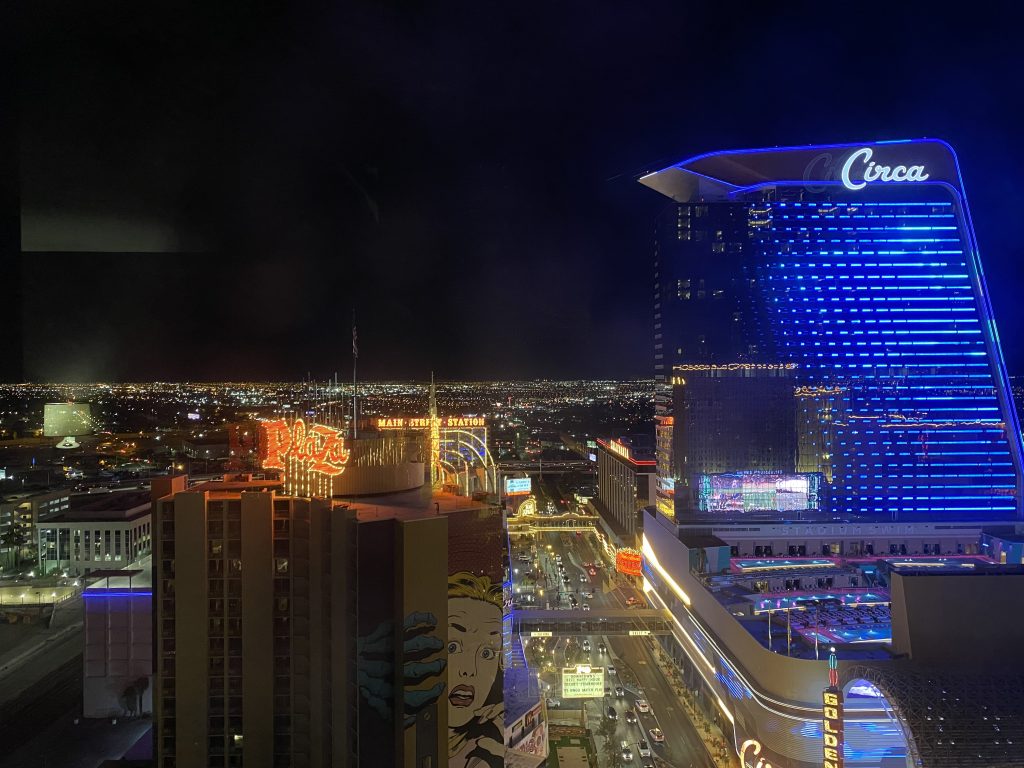 Downtown at night
