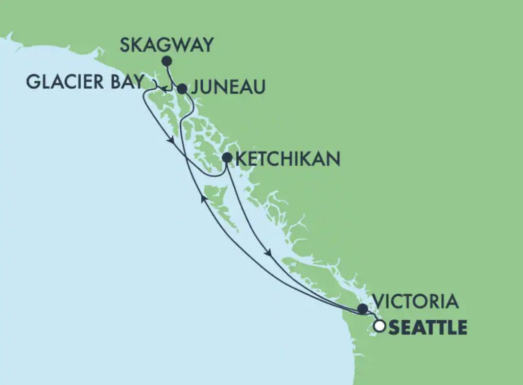Round trip Alaska cruise