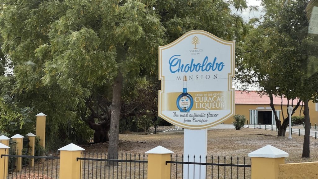 Curacao Liqueur Factory Sign