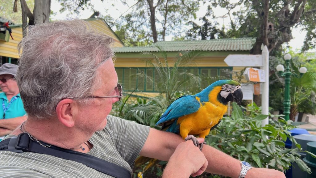 Myron with Macaw
