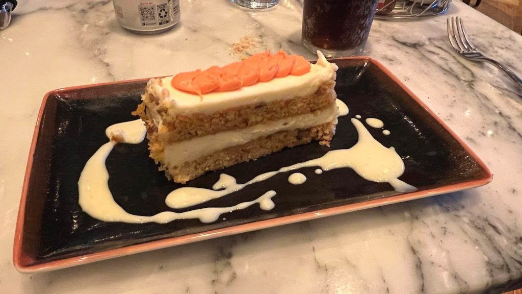 Carrot cake at the Local