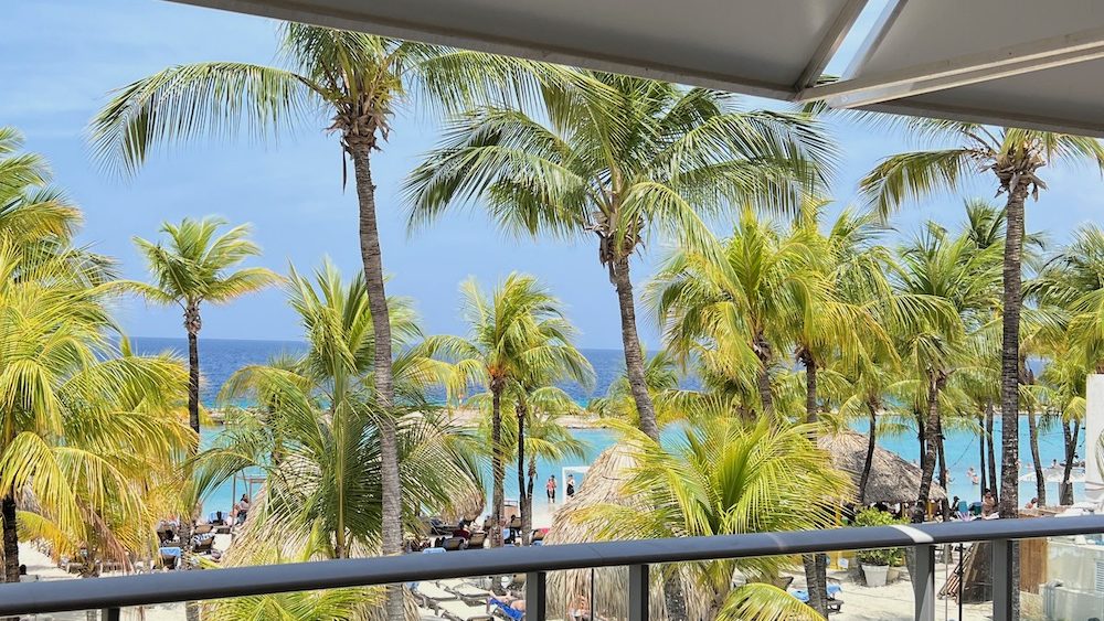 The view at the Green House at Mambo Beach Curacao edited