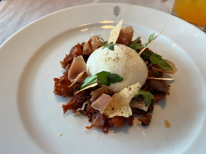 Burrata appetizer