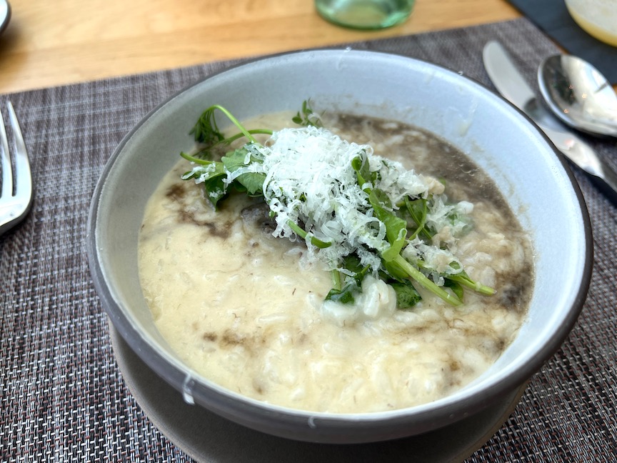 Eden mushroom risotto