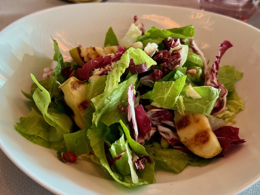 Grilled apple salad
