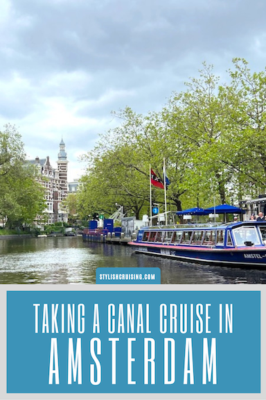 Pinterest pin Canal Cruise in Amsterdam
