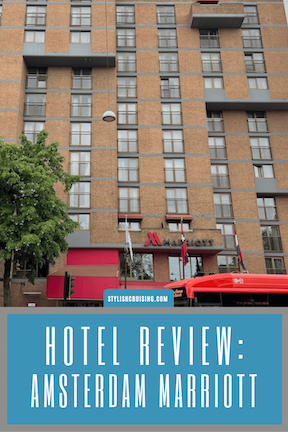Pinterest pin Review of Amsterdam Marriott 1