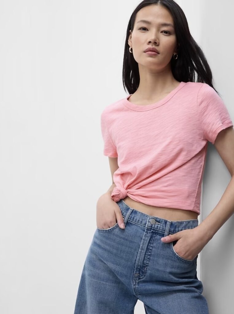 Short sleeve tee pink