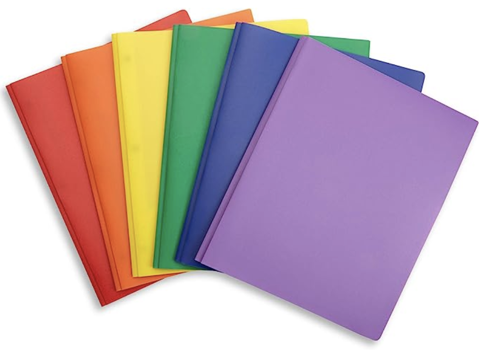 Three prong folders