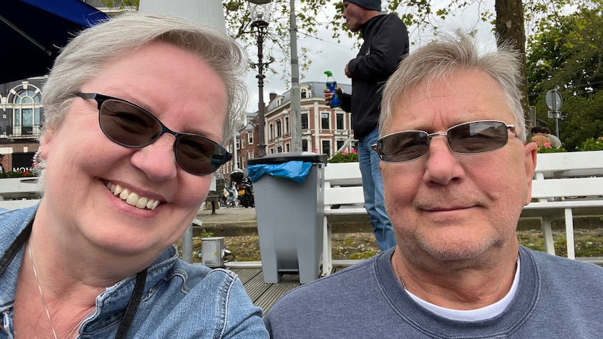 Waiting for our tour