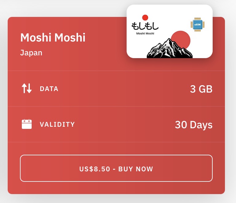 Airalo eSIM Card for Japan