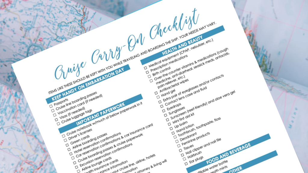 Cruise Carry On Checklist updated image 2 1
