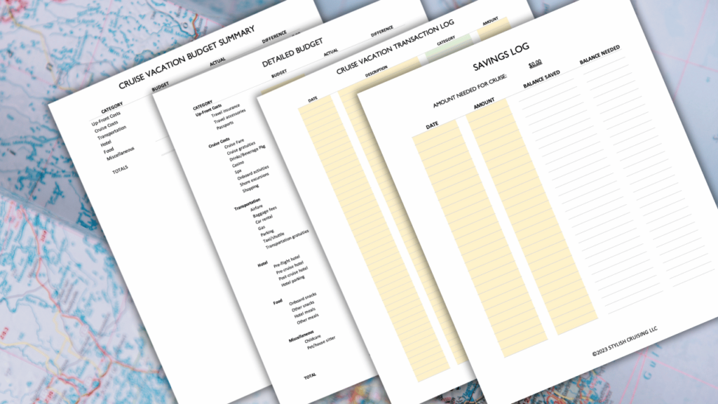 Cruise Vacation Budget Planner Excel Image 2