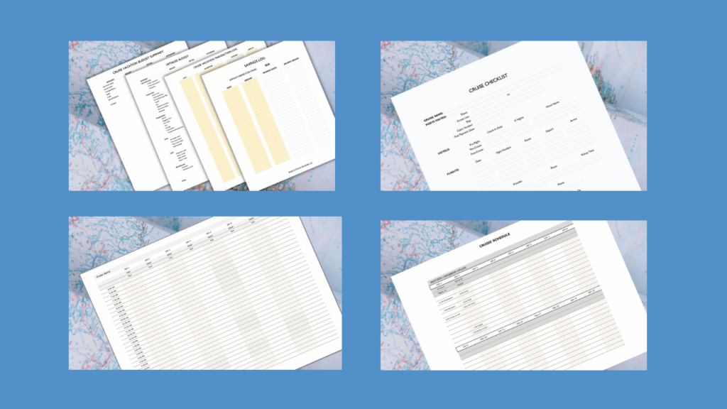 cruise planner excel bundle extras
