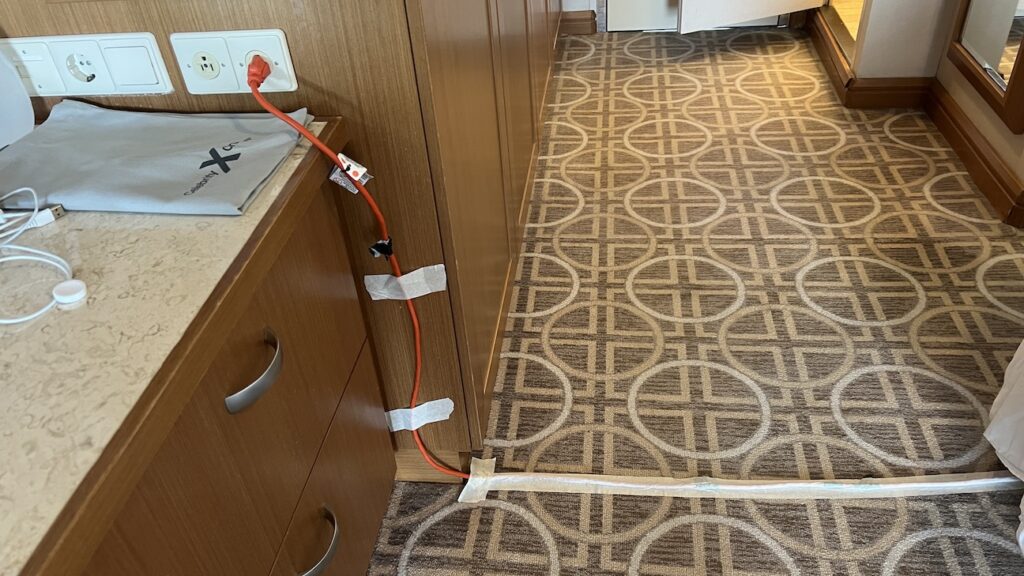 Extension cord for CPAP setup
