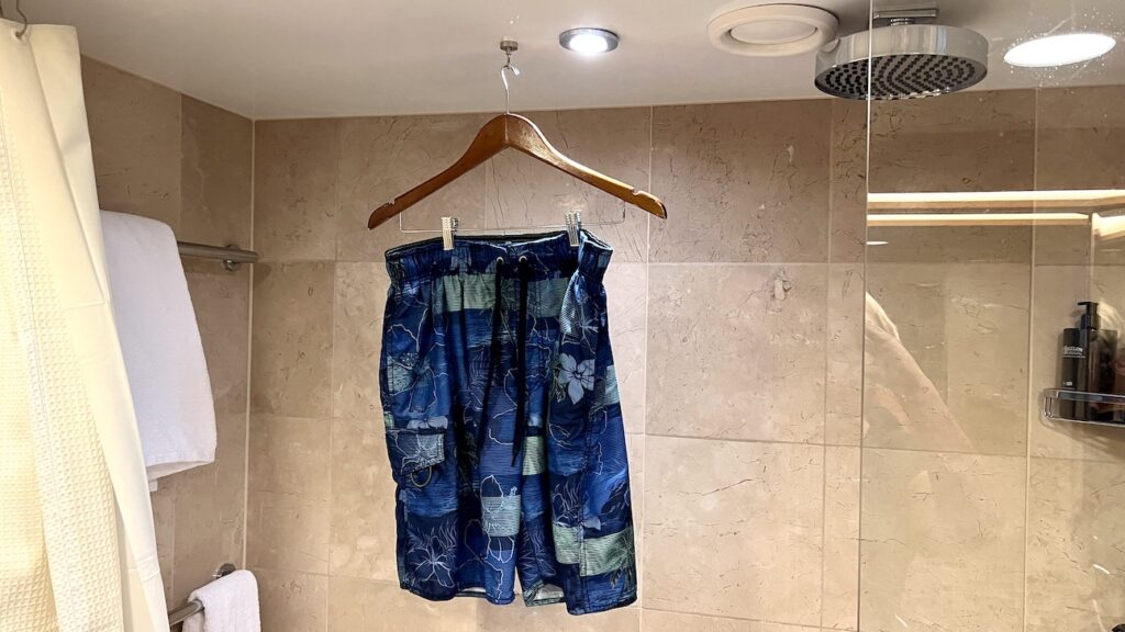 Magnetic hook with wet clothing