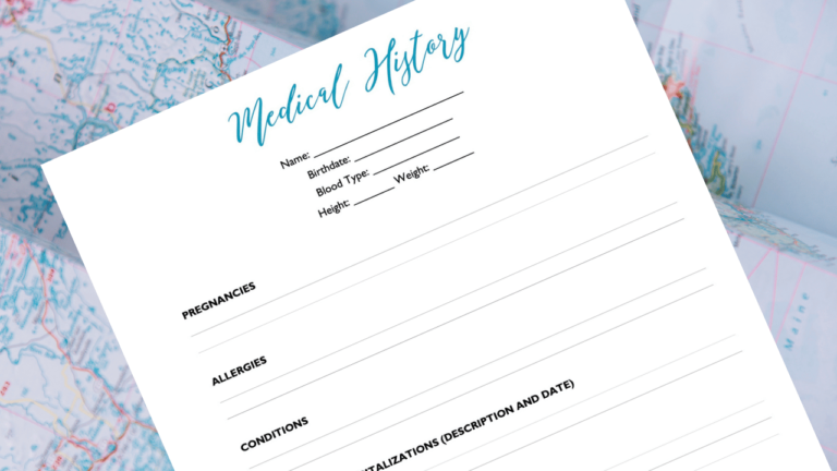 Medical History Form (PDF)