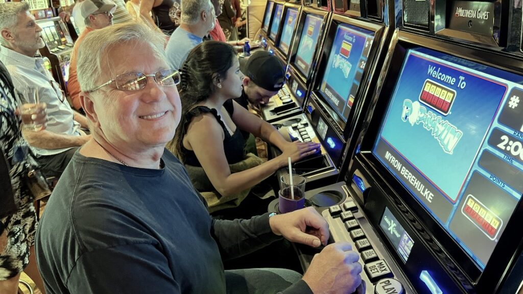 Myron in the slots tournament
