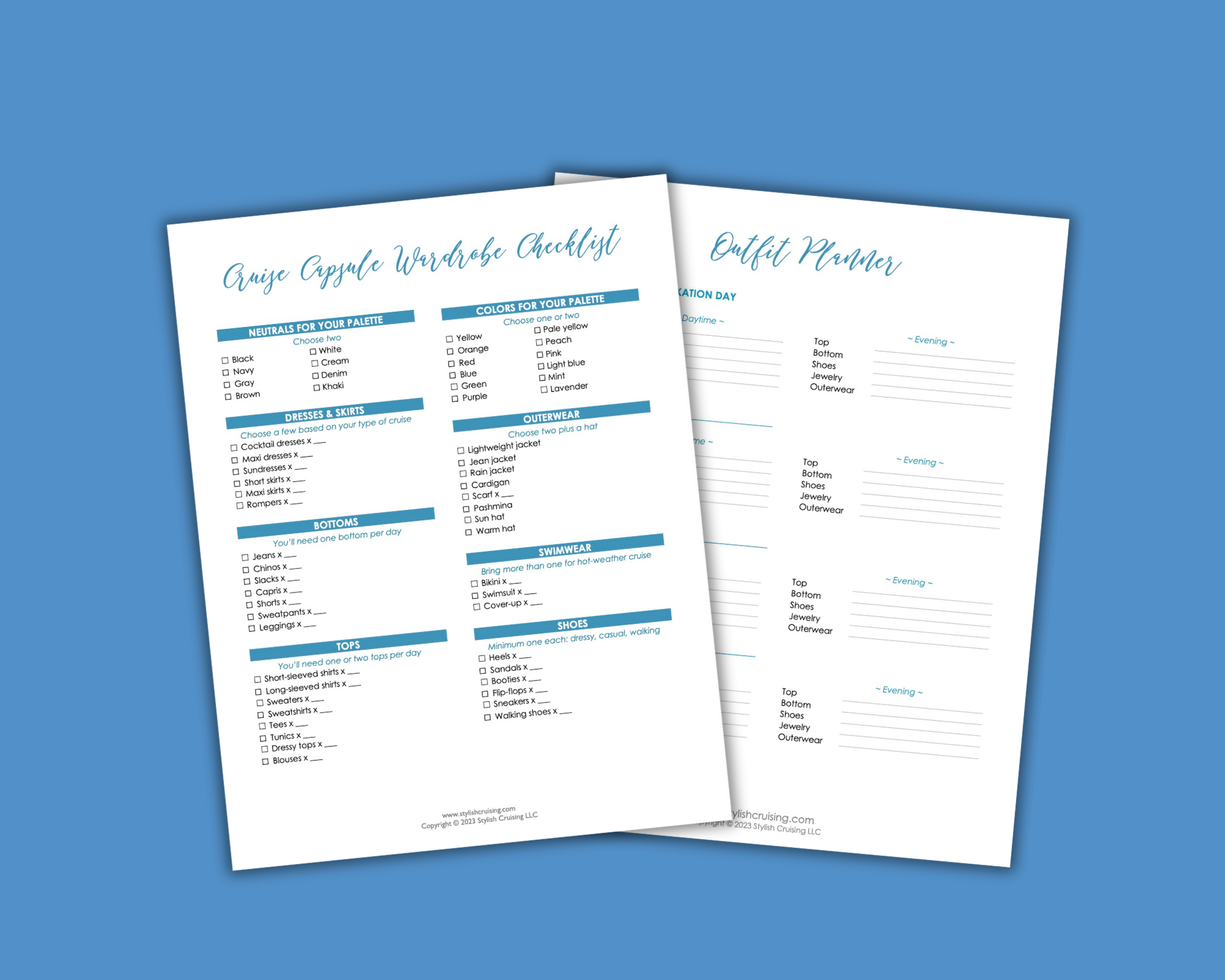 Plan Your Outfits pages 1
