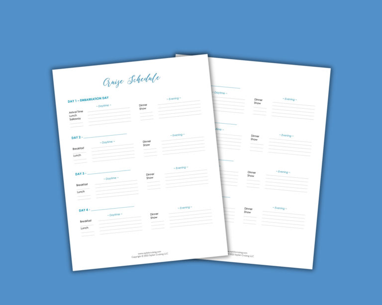 Schedule Your Week pages