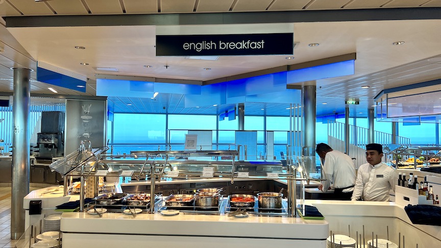 Solstice Oceanview Cafe station