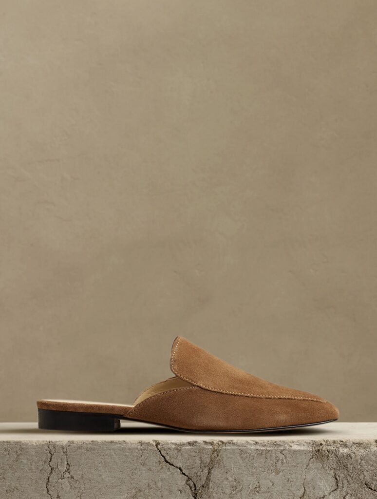 Suede mule