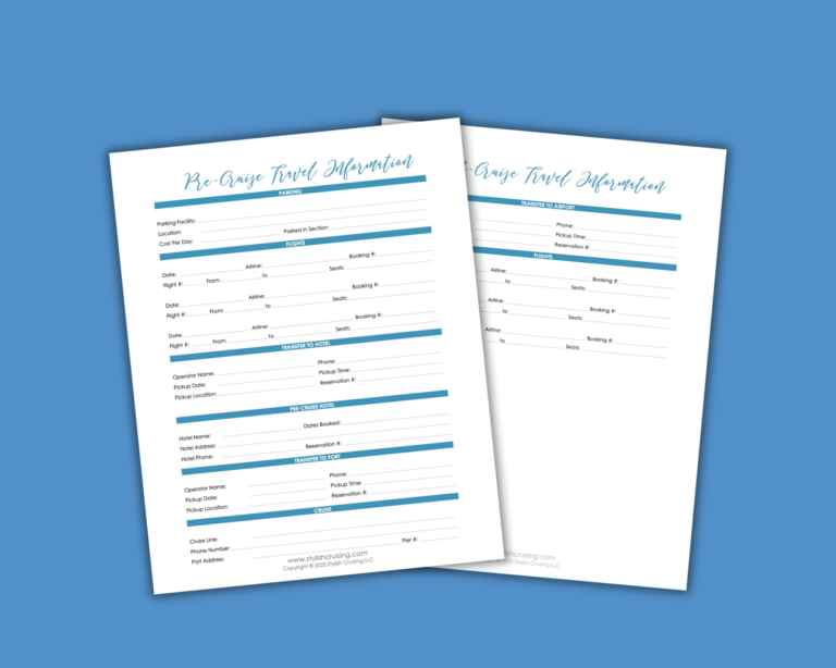 Travel Information pages