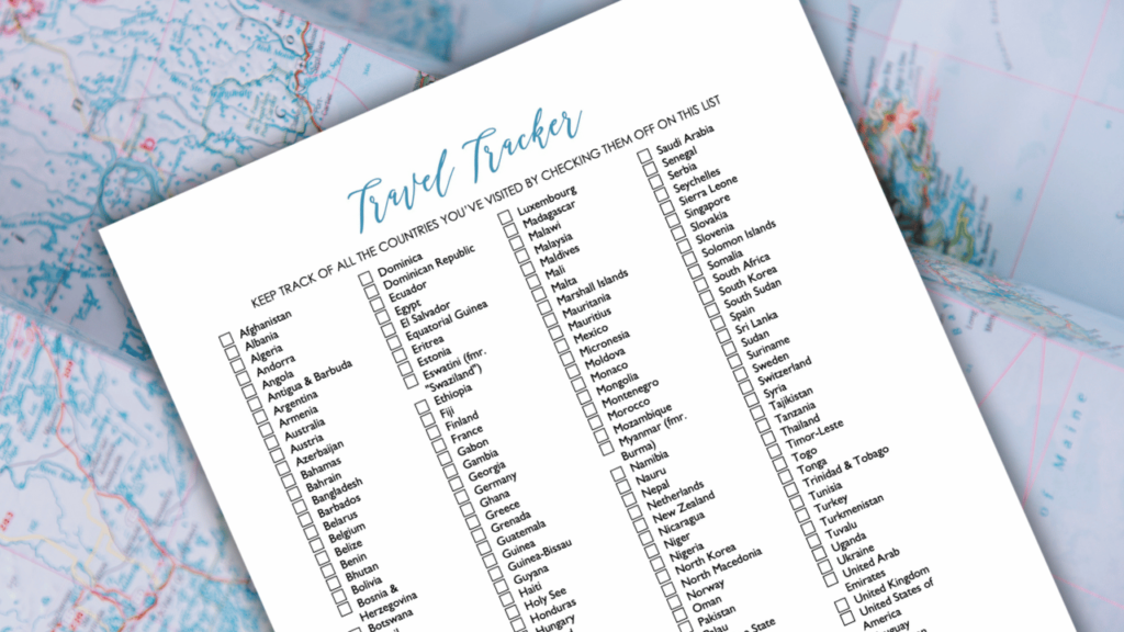 Travel Tracker PDF image 2