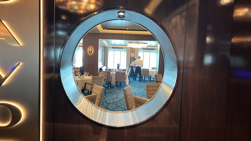 View through a porthole
