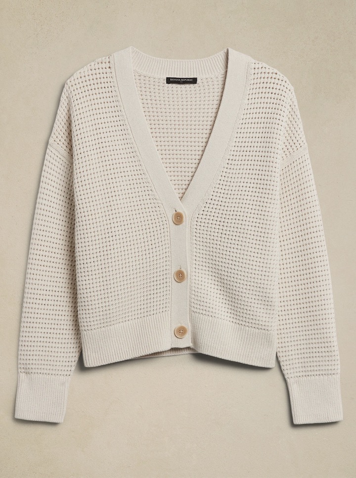 Waffle stitch sweater 1