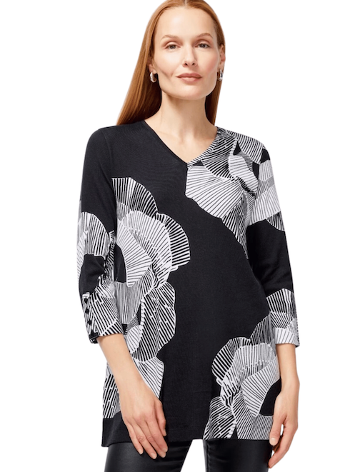 Chicos black and white tunic