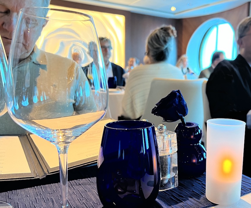 Millennium Blue table setting 3