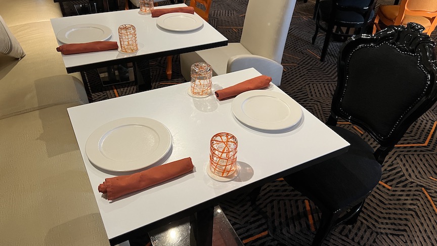 Millennium Qsine place setting
