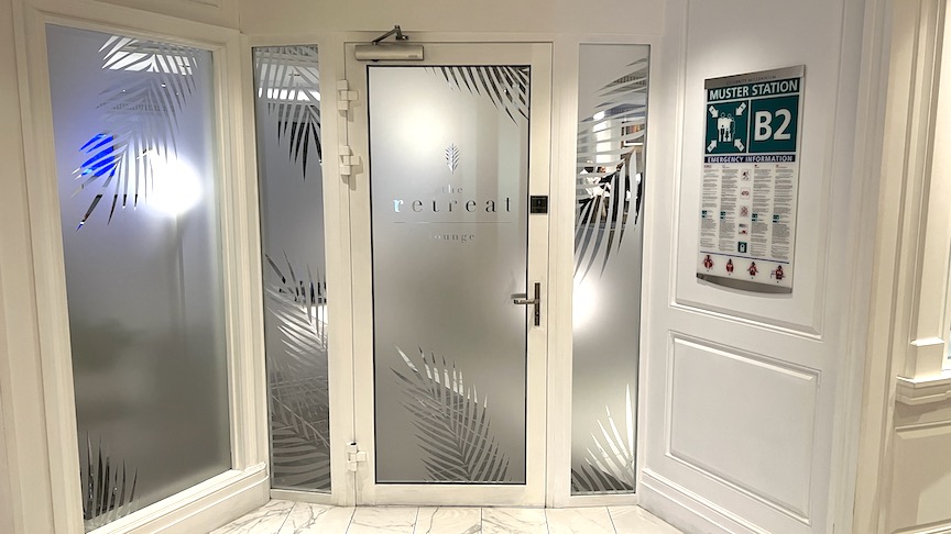 Millennium Retreat Lounge entrance