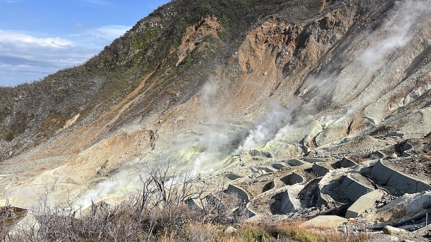 Owakudani Valley sulfur mine