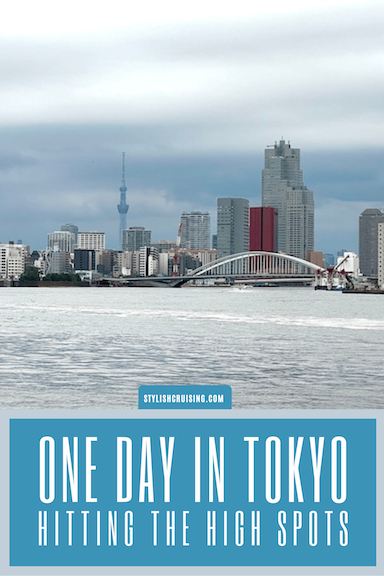 Pinterest pin One Day in Tokyo