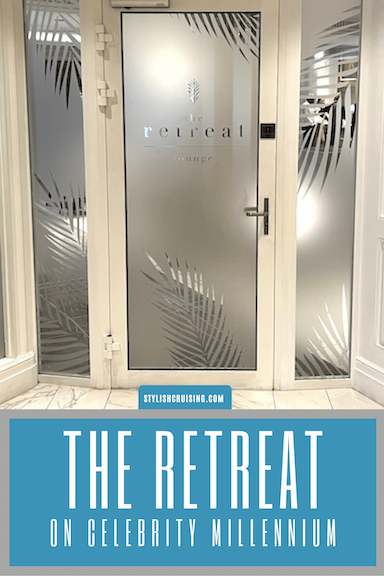 Pinterest pin Retreat on Celebrity Millennium