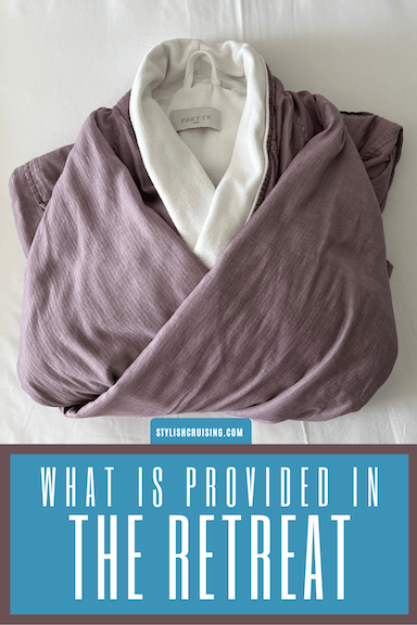 Pinterest pin What Is Provided In Retreat