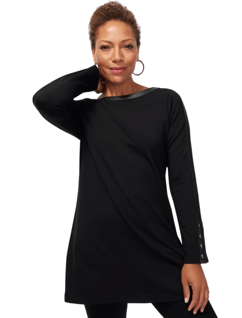 R Chicos black ponte tunic