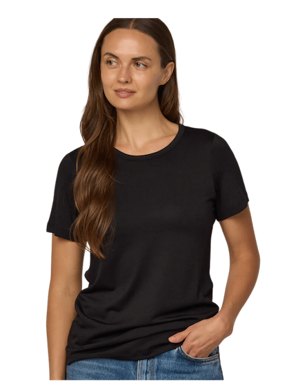 Wooland black ss merino shirt