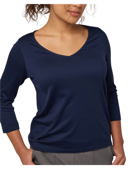 Wooland navy bracelet sleeve shirt