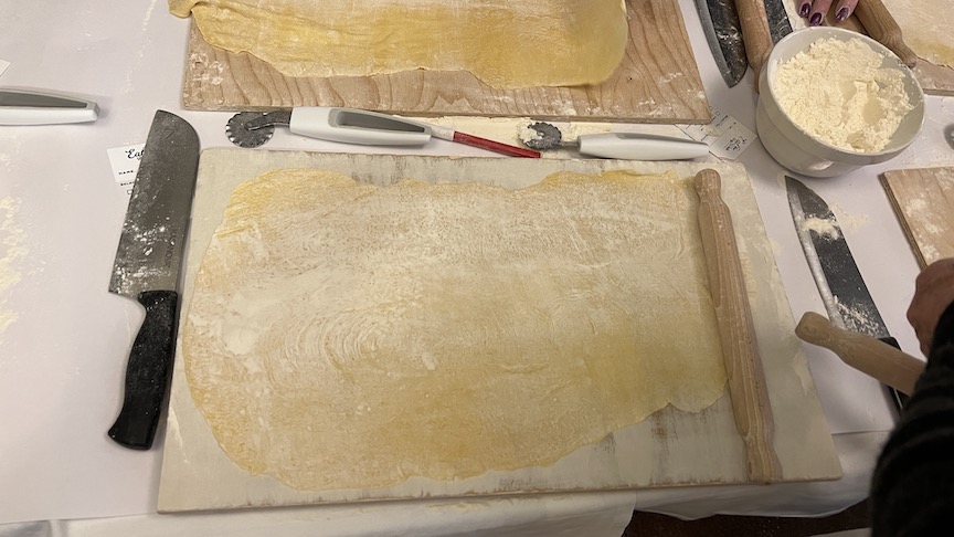 1Rome cooking class making fettucine