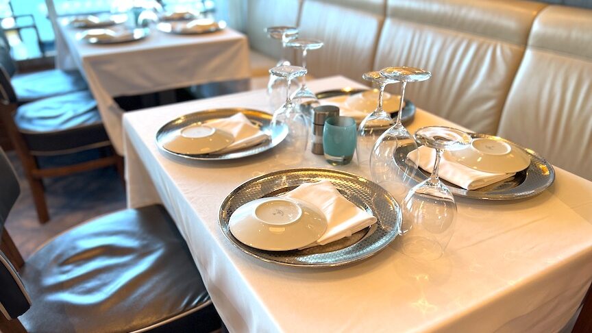 Breakaway Ocean Blue table setting edited