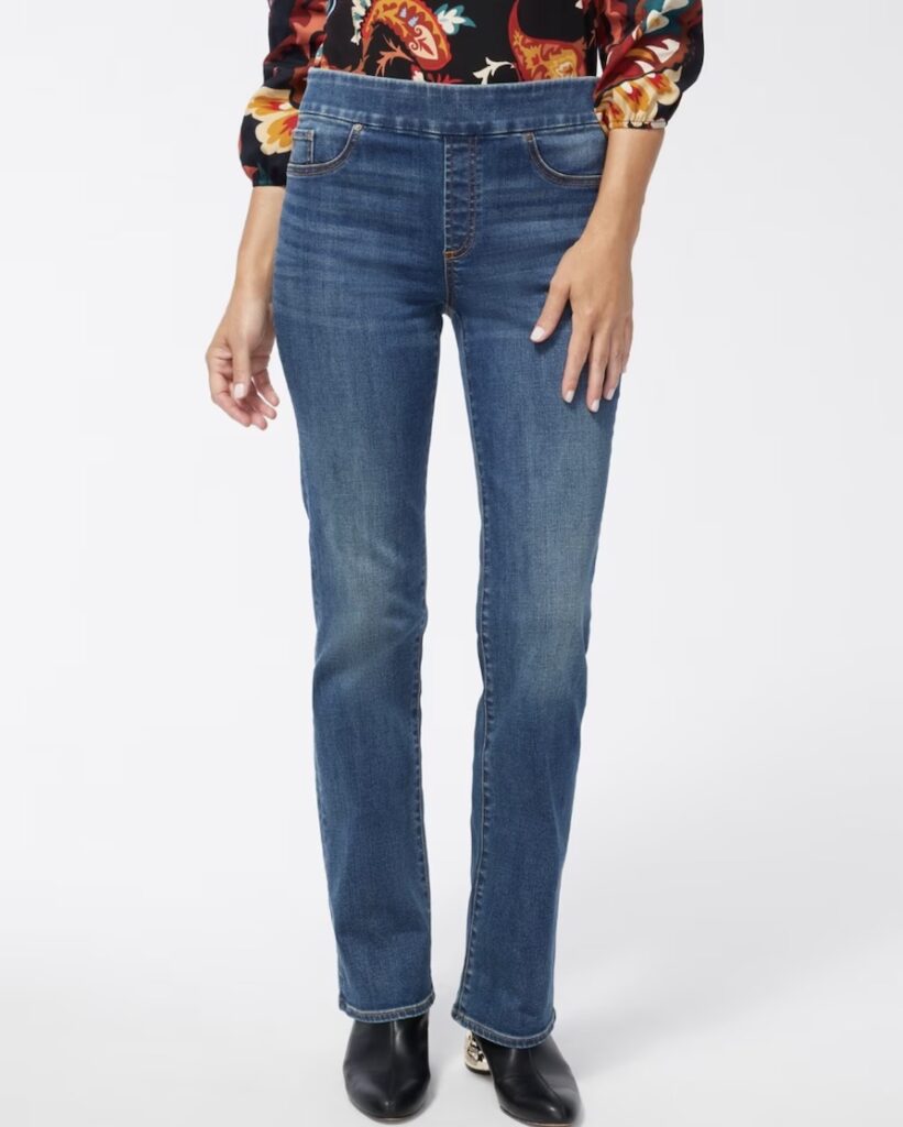 Chicos denim slim pull on bootcut jeggings