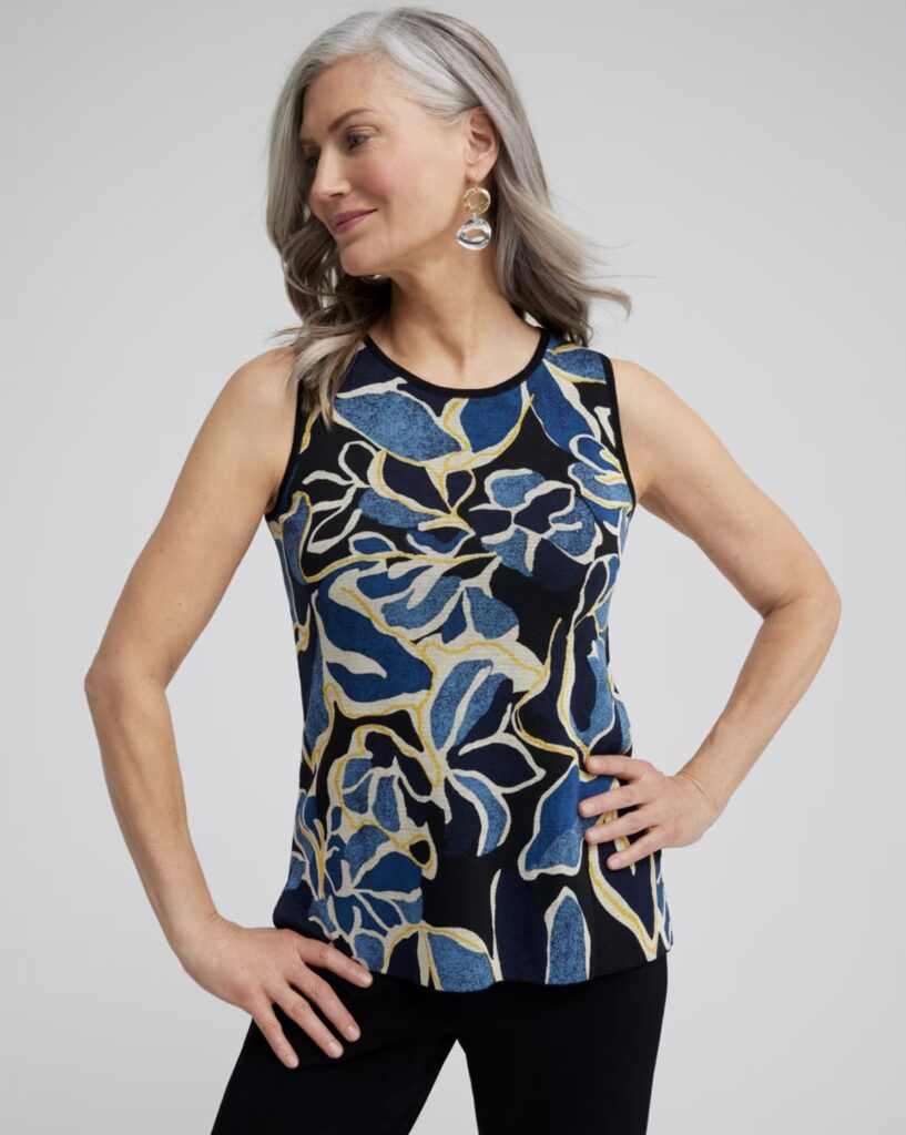 Chicos floral shell tank