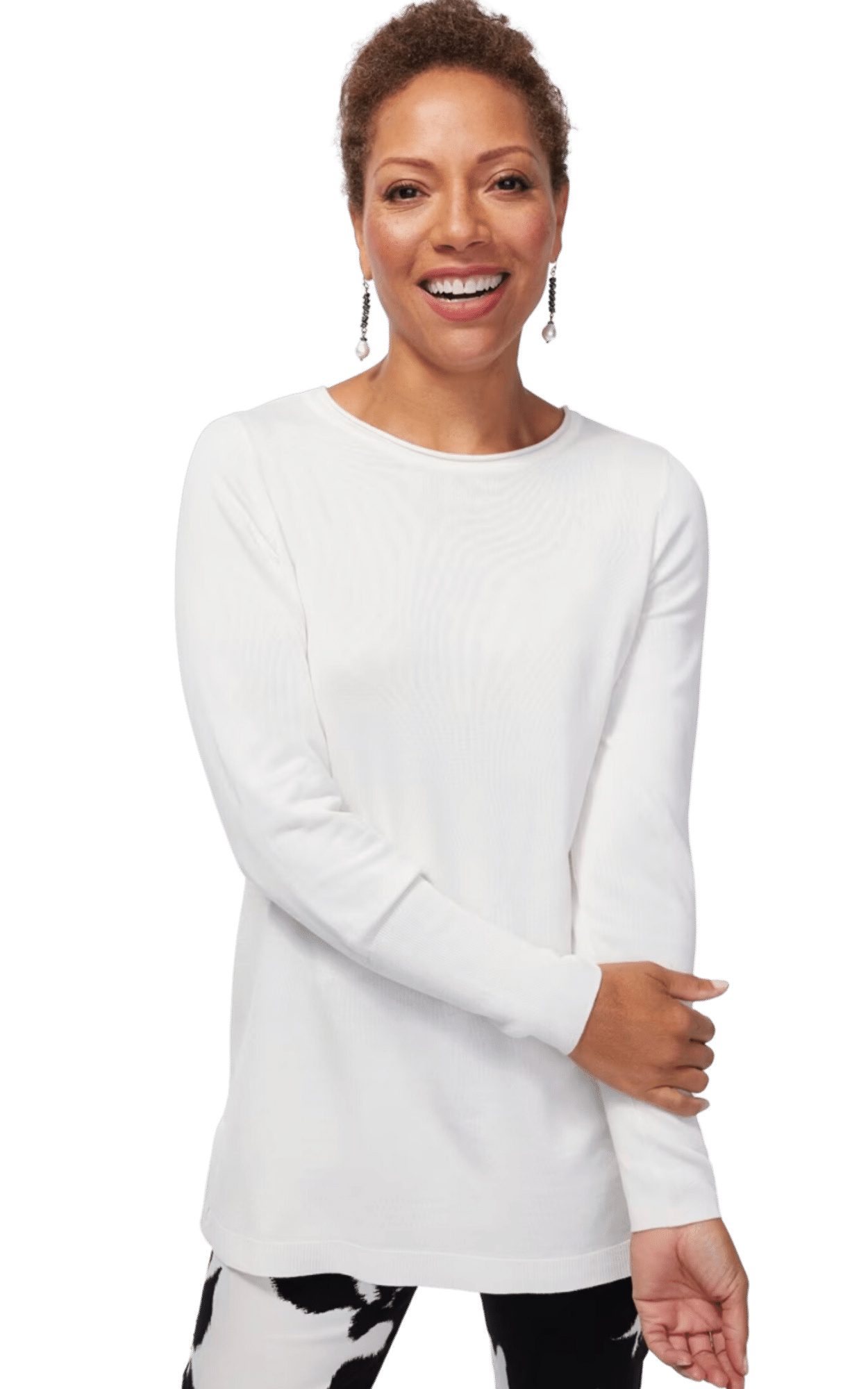 Chicos white sweater tunic edited