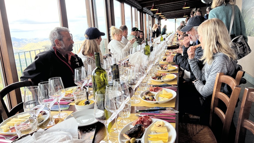 Gambino winery table setup