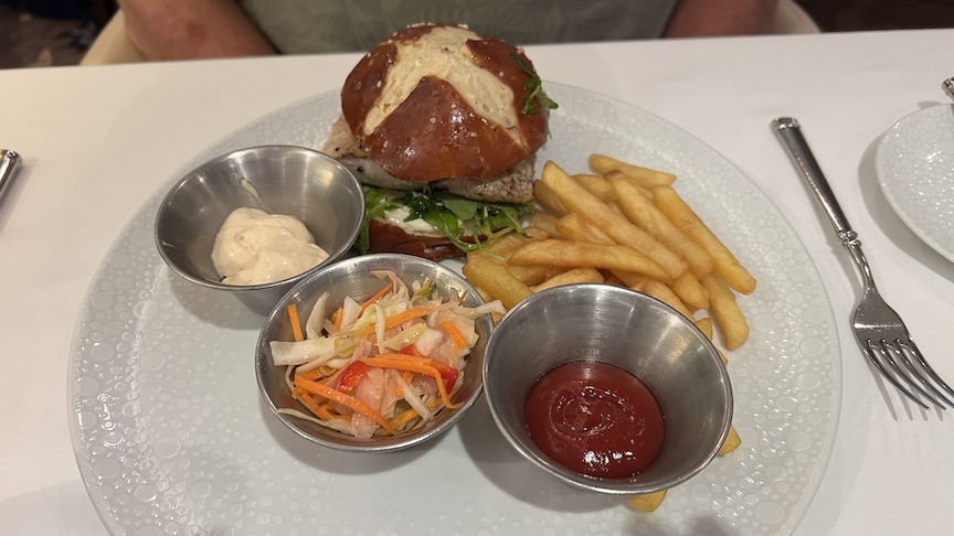 Haven Restaurant fish sandwich